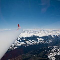 Flugwegposition um 10:20:20: Aufgenommen in der Nähe von Prättigau/Davos, Schweiz in 2588 Meter